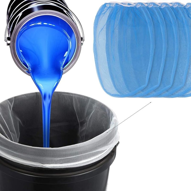 Blue Small Paint Strainer Bags Pack of 10 Fine Net Filters for Gardening and Multipurpose Use - Image 4